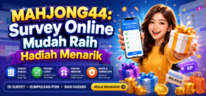 MAHJONG44: Survey Online Mudah Raih Hadiah Menarik